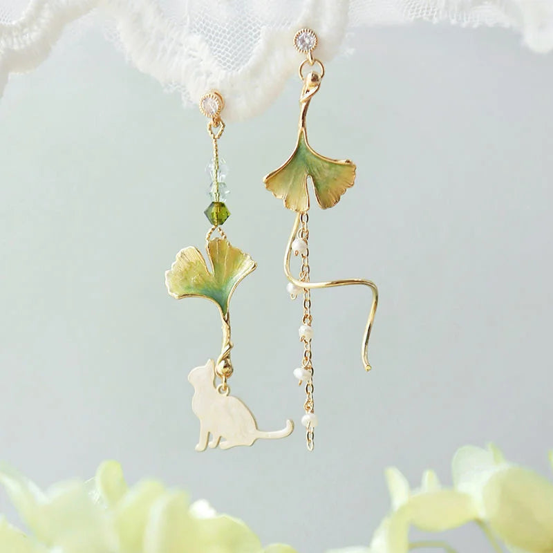 Aurelia Butterfly Tassel Earrings
