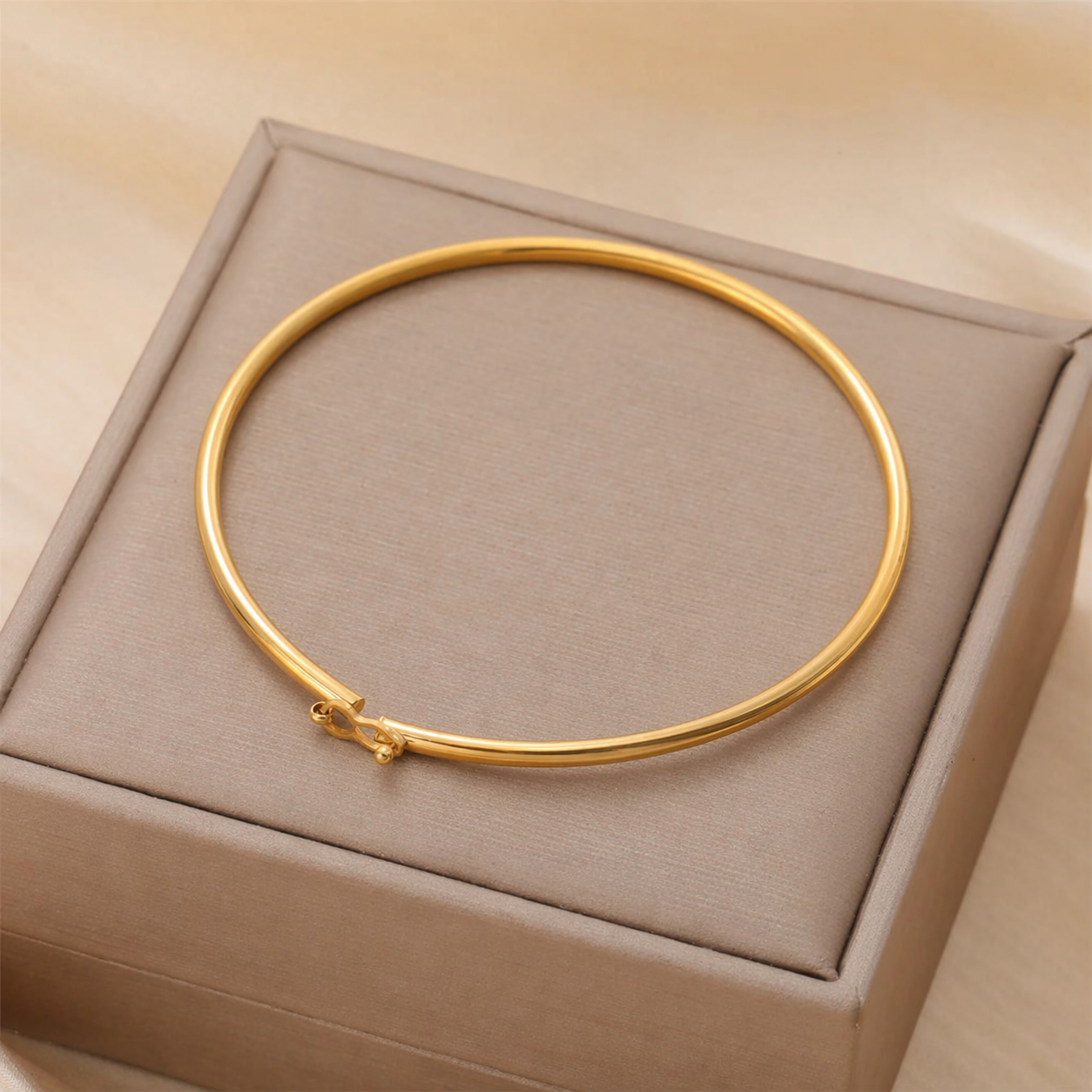 Minimal Gold Cuff Bracelet
