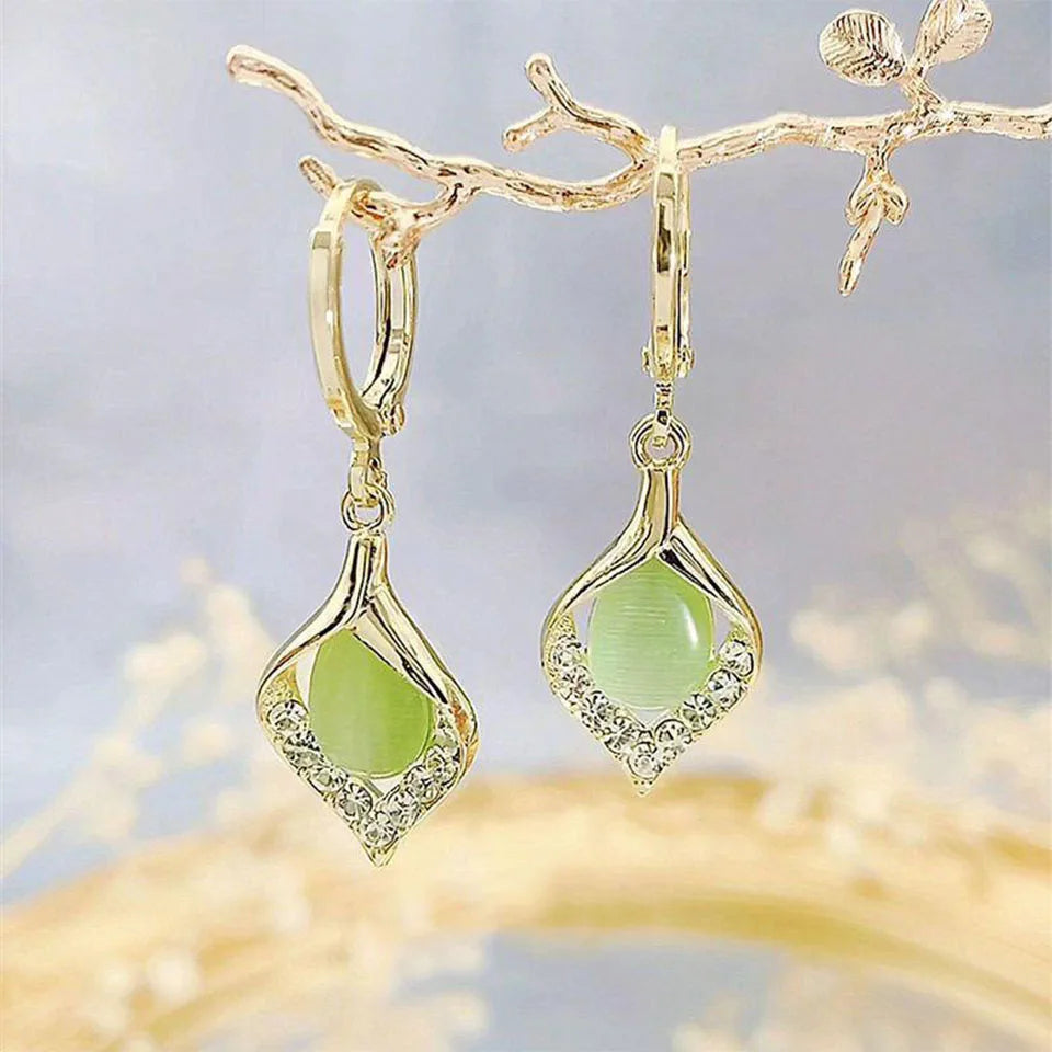 Aurelia Angel Eye Tulip Luxe Hoops