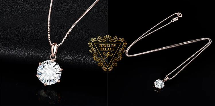 Moissanite Round D Color 925 Silver Pendant