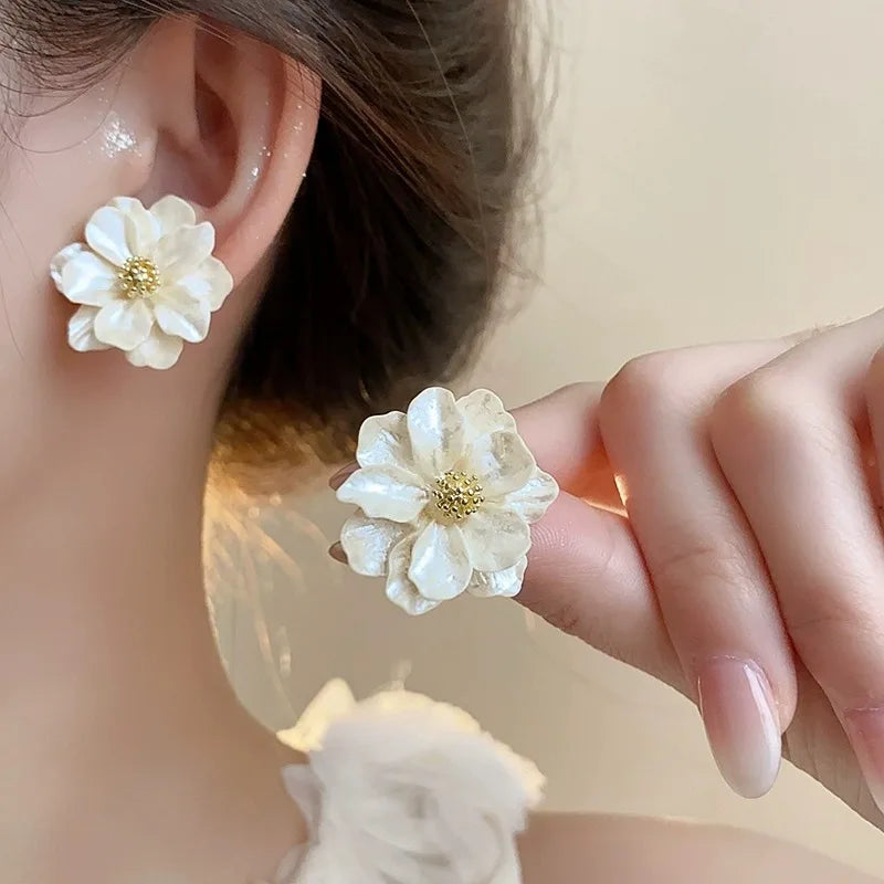 Aurelia Petal Korean Luxe Studs