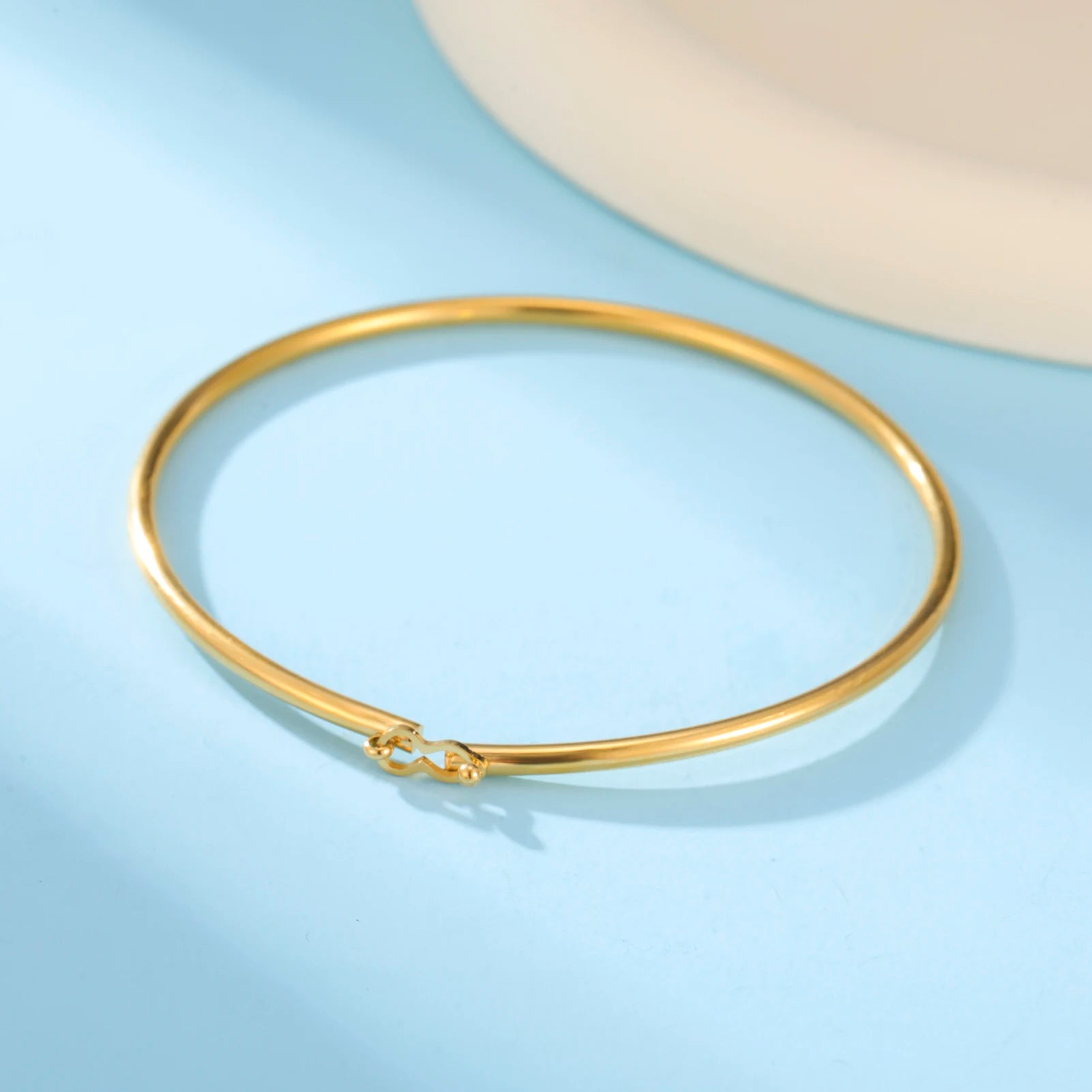 Minimal Gold Cuff Bracelet