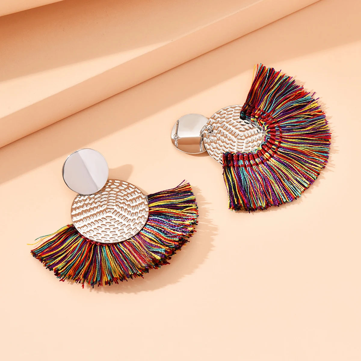 Aurelia White Tassel Luxe Earrings
