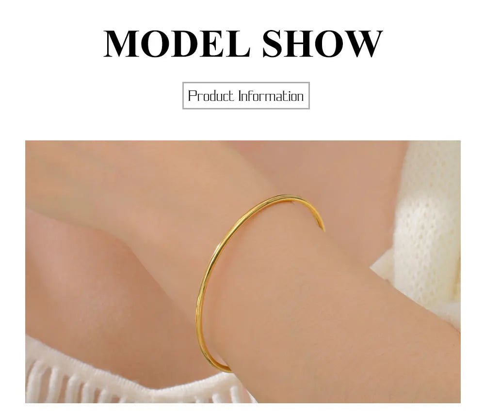 Minimal Gold Cuff Bracelet