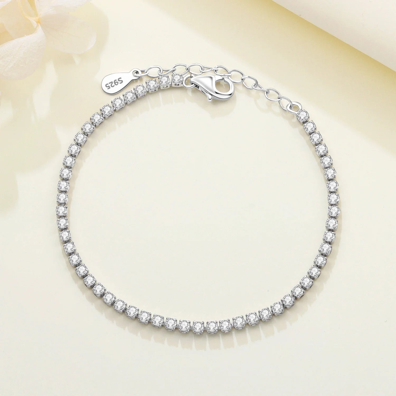 925 Silver CZ Tennis Bracelet