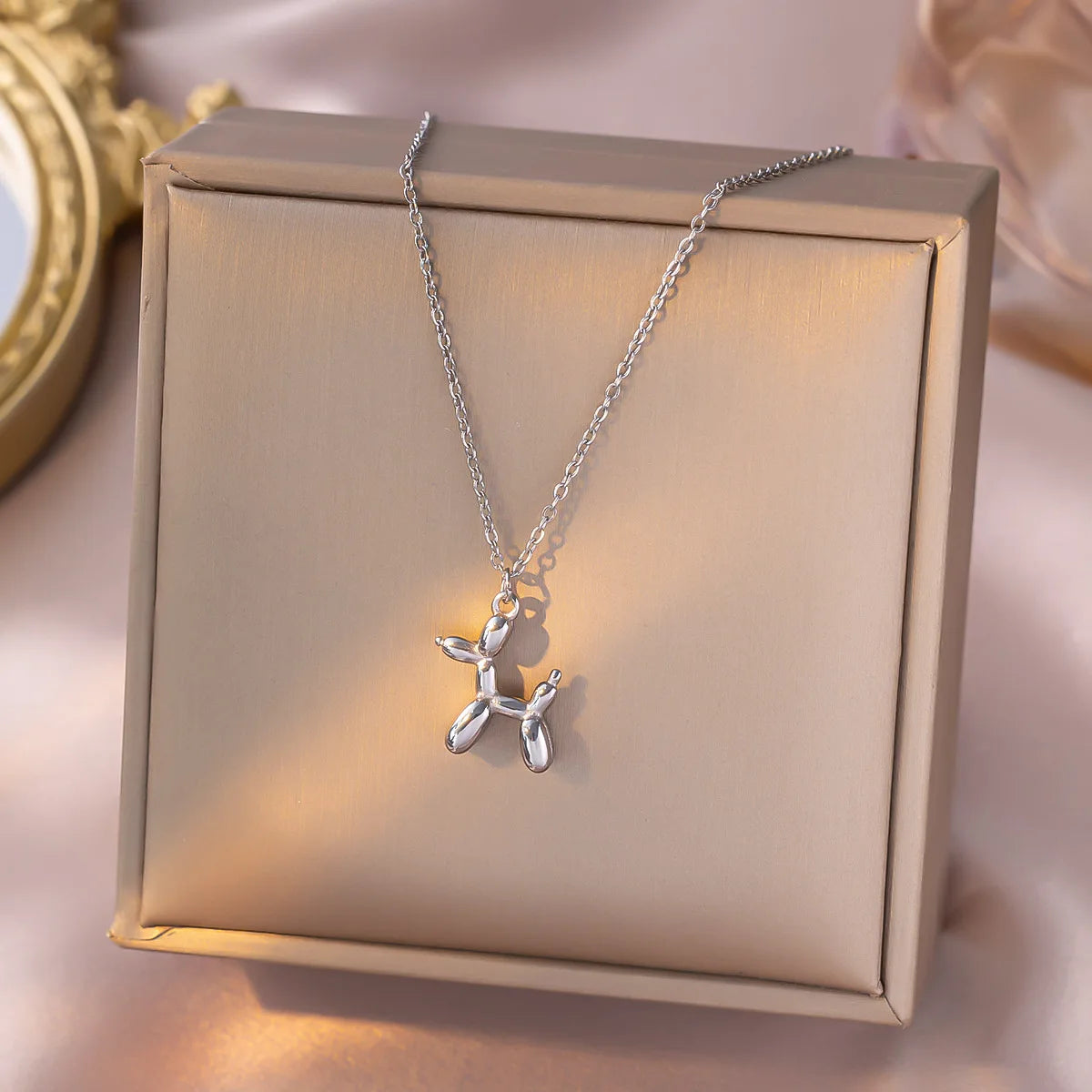 Balloon Dog Pendant Necklace