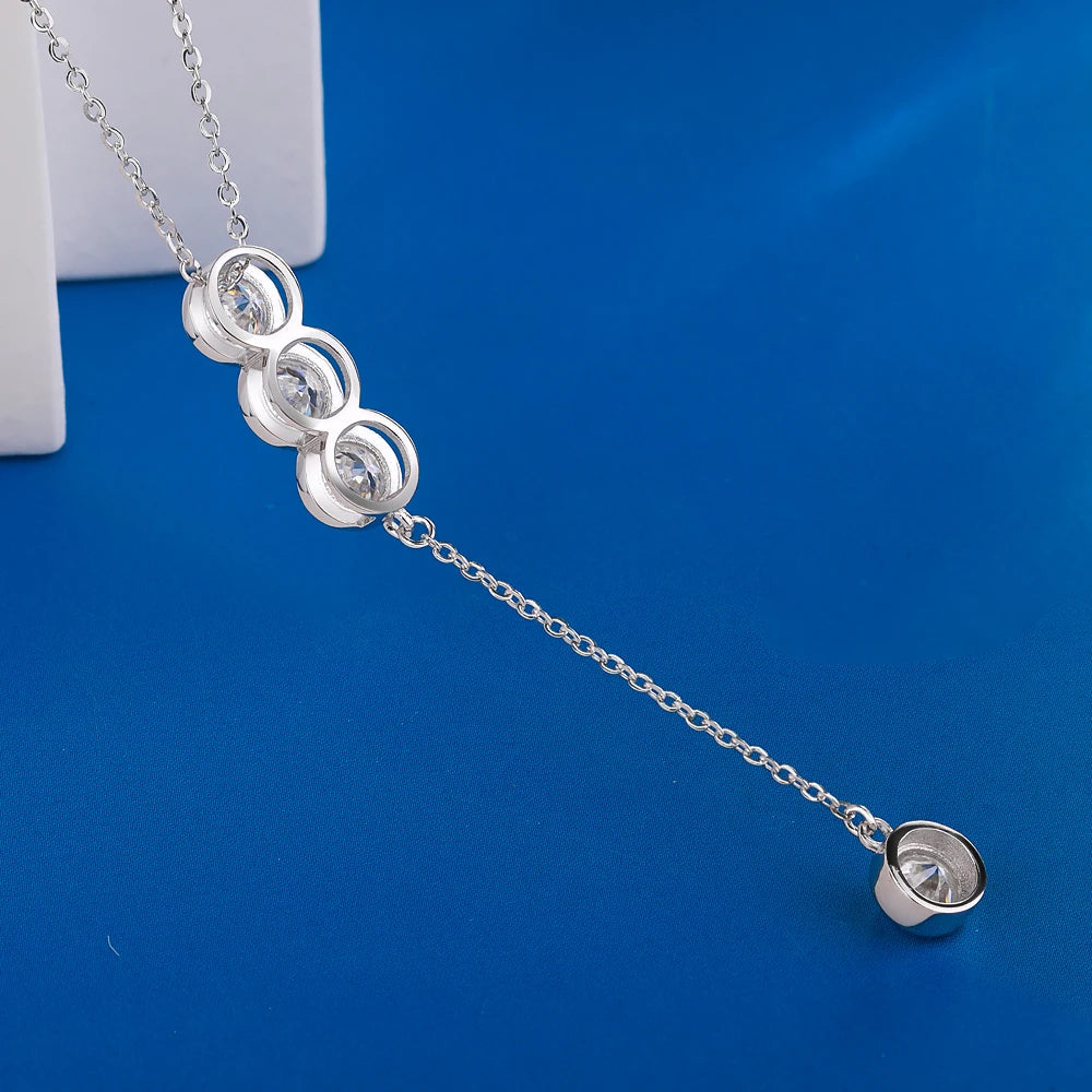 Moissanite Bubble Chain Necklace