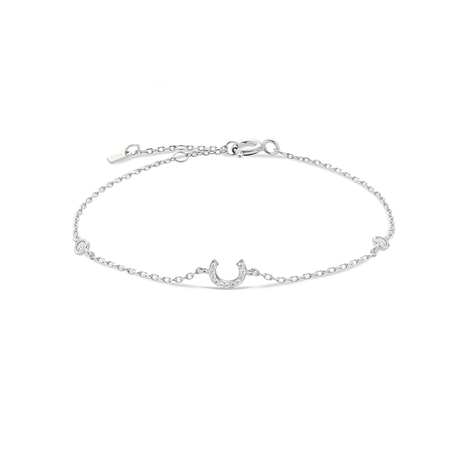 Alphabet CZ Name Bracelet 925 Silver