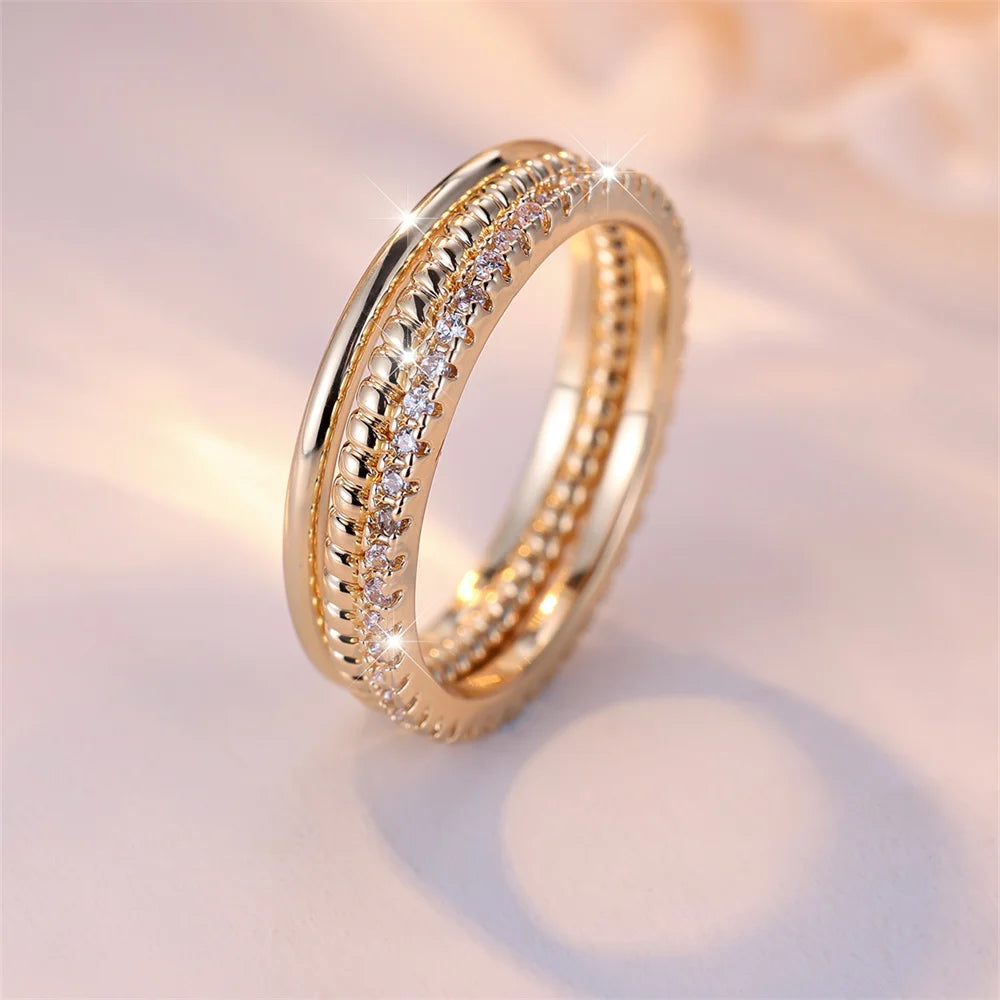 Minimalist 3PC Zircon Ring Set