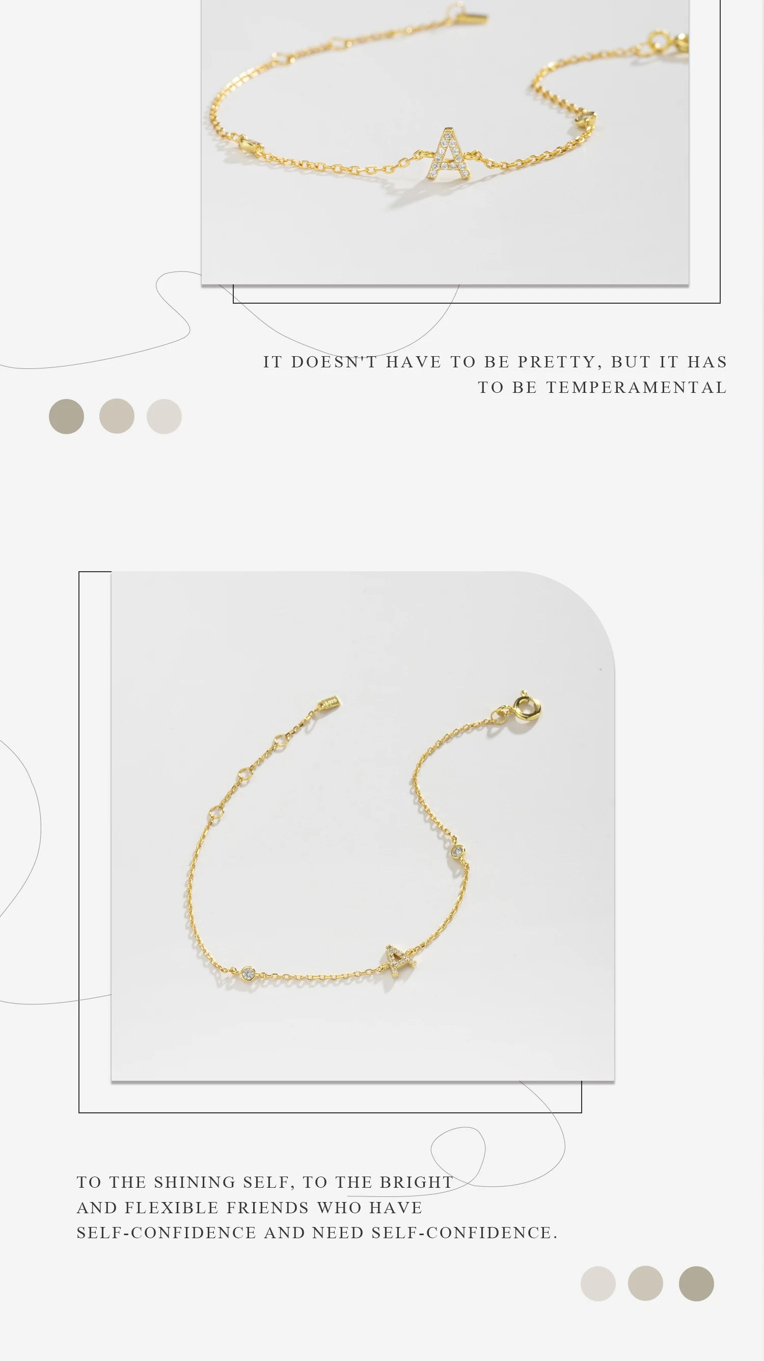 Alphabet CZ Name Bracelet 925 Silver
