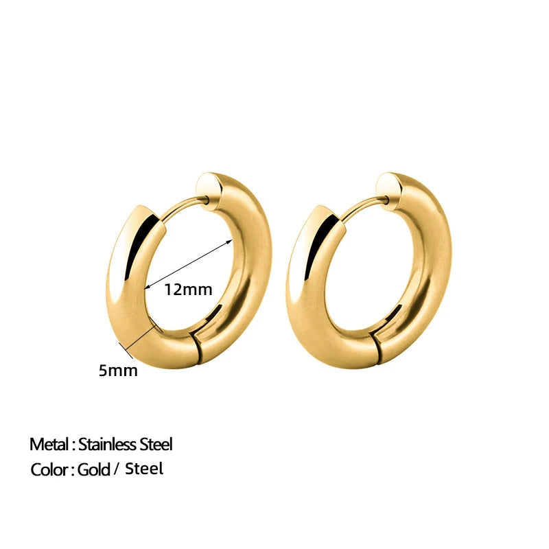 Aurelia Chunky Hoop Luxe Earrings