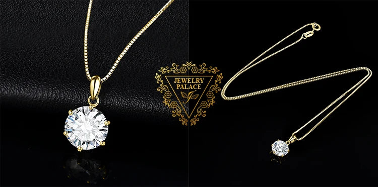 Moissanite Round D Color 925 Silver Pendant