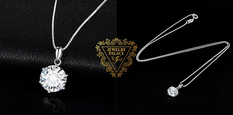 Moissanite Round D Color 925 Silver Pendant