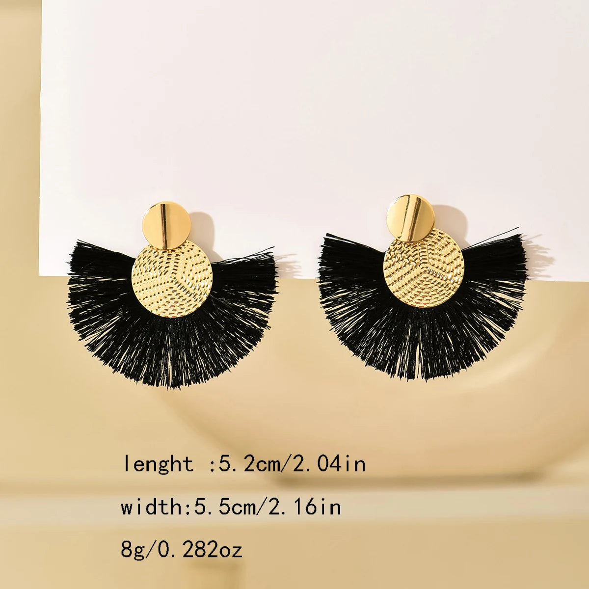 Aurelia White Tassel Luxe Earrings