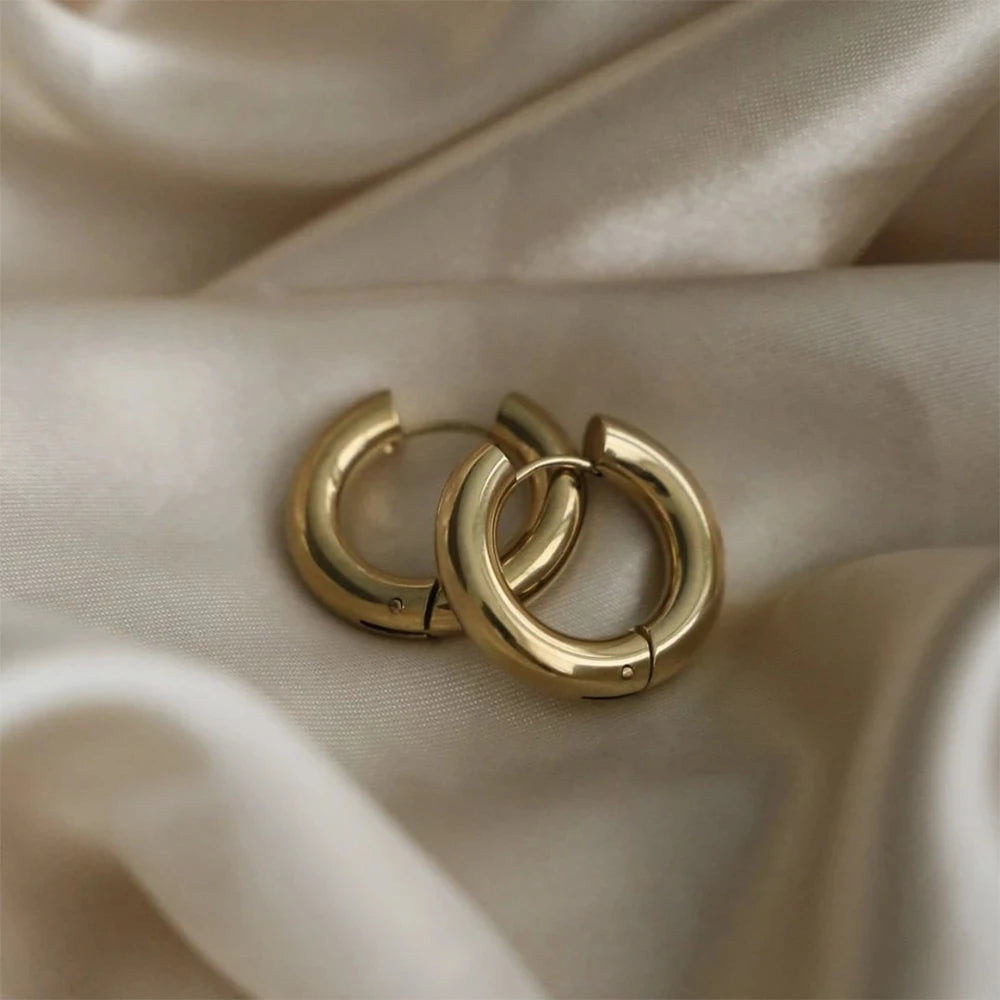 Aurelia Chunky Hoop Luxe Earrings