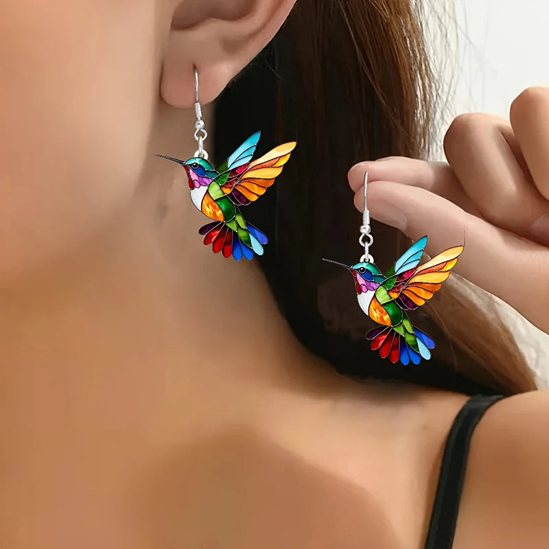 Aurelia Hummingbird Charm Earrings