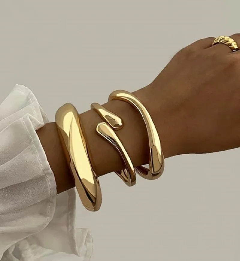 Aurelia Chunky Luxe Bangle Set