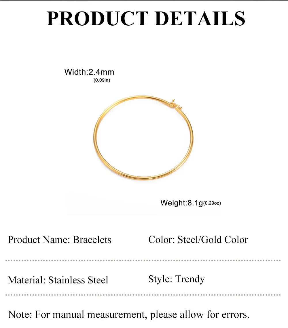 Minimal Gold Cuff Bracelet