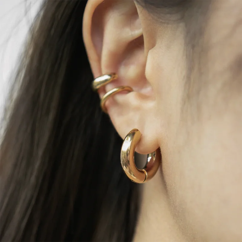 Aurelia Chunky Hoop Luxe Earrings
