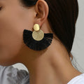 Aurelia White Tassel Luxe Earrings