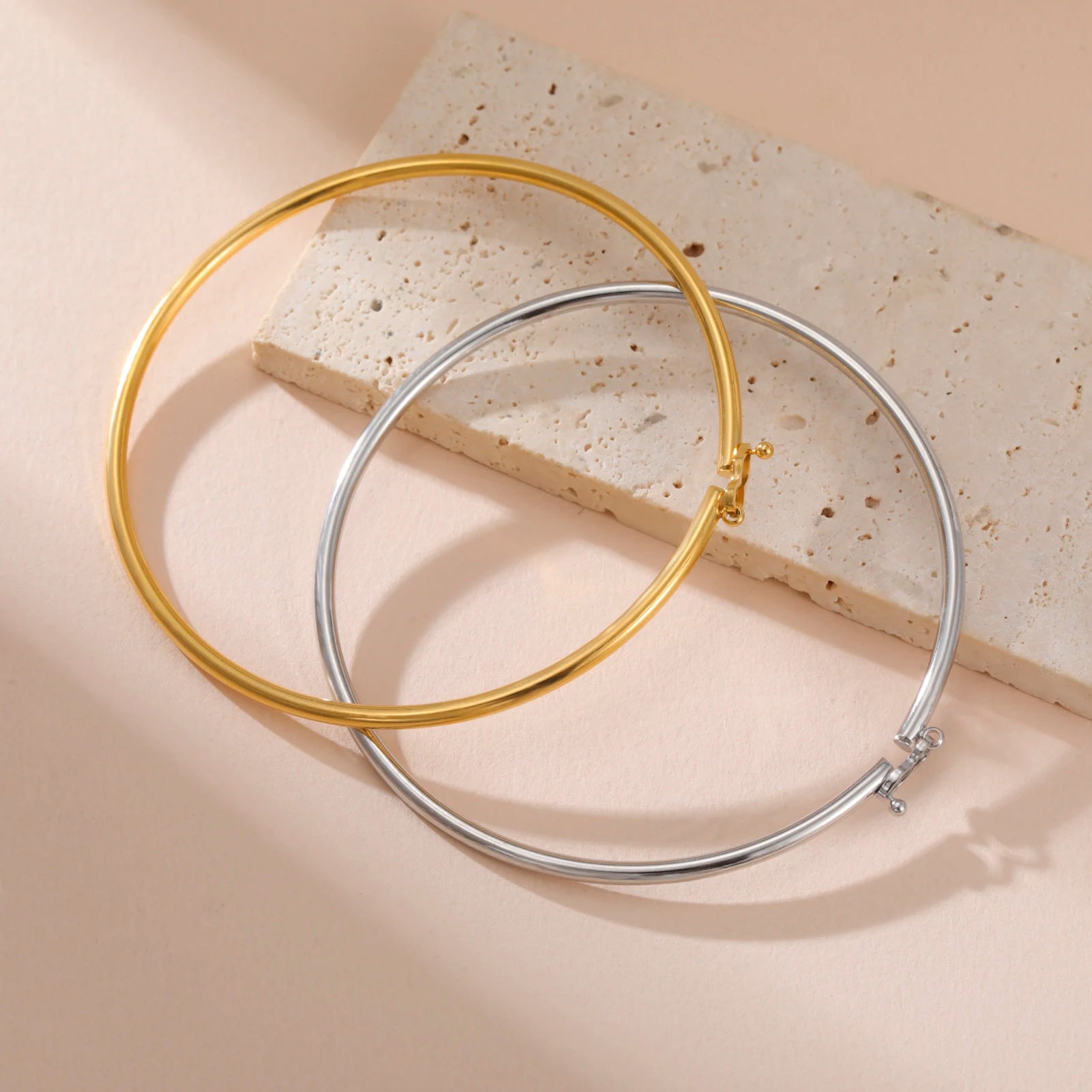 Minimal Gold Cuff Bracelet