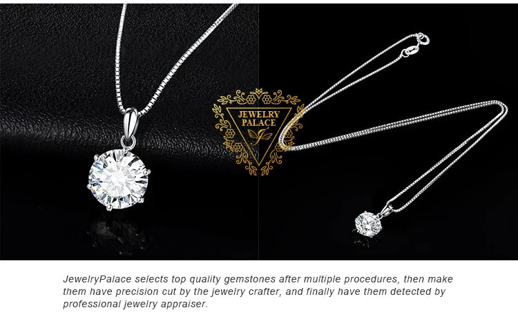 Moissanite Round D Color 925 Silver Pendant