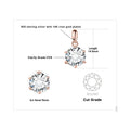 Moissanite Round D Color 925 Silver Pendant