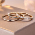 Minimalist 3PC Zircon Ring Set
