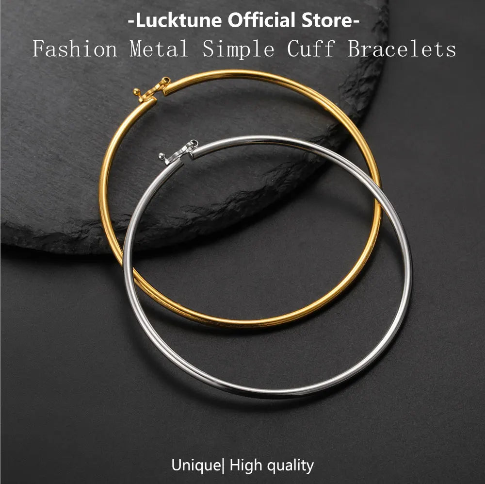 Minimal Gold Cuff Bracelet