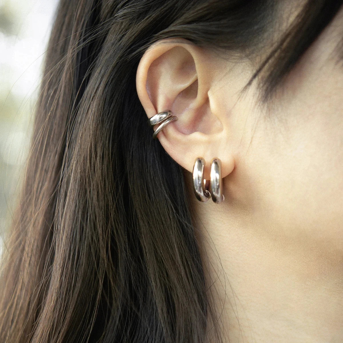 Aurelia Chunky Hoop Luxe Earrings