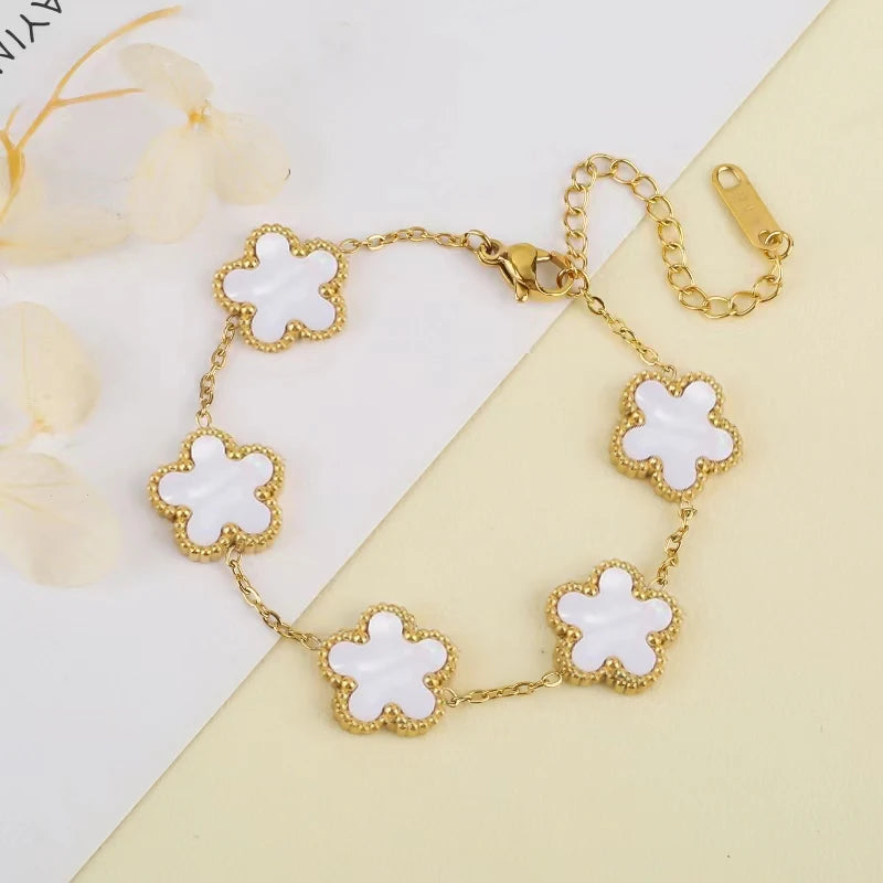 Clover Flower Adjustable Bracelet