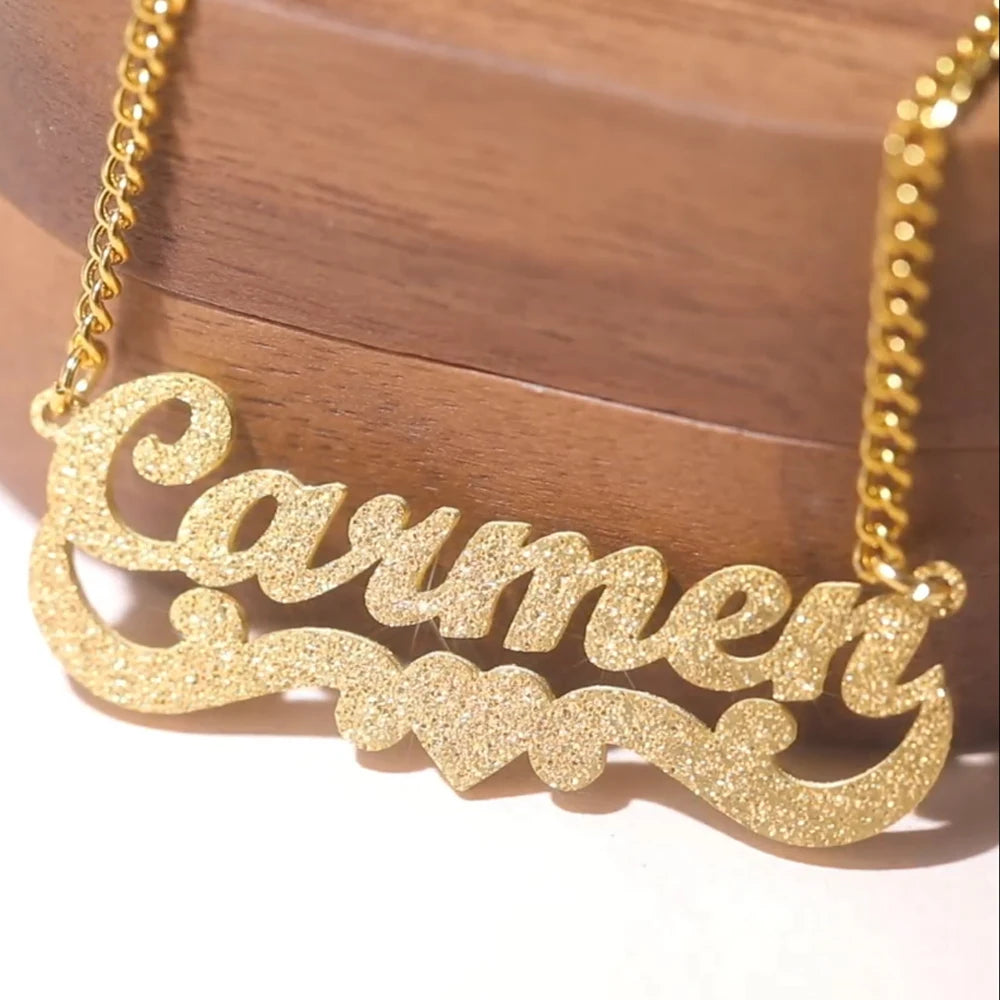 Custom Bling Name Necklace