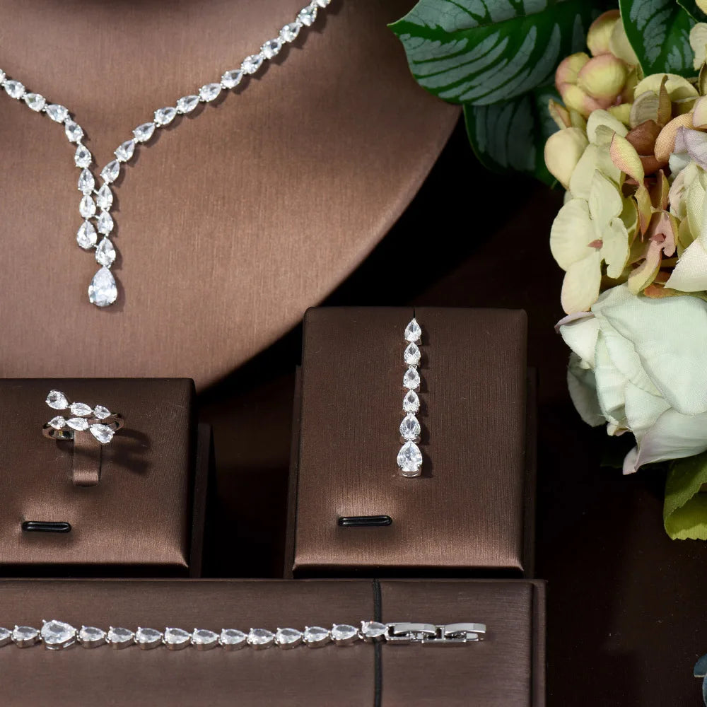 Aurelia Crystal Drop Luxe Set