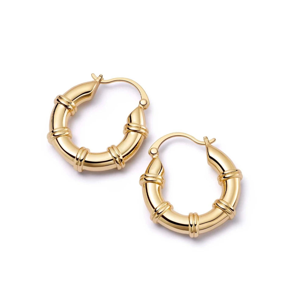Aurelia Chunky Hoop Luxe Earrings